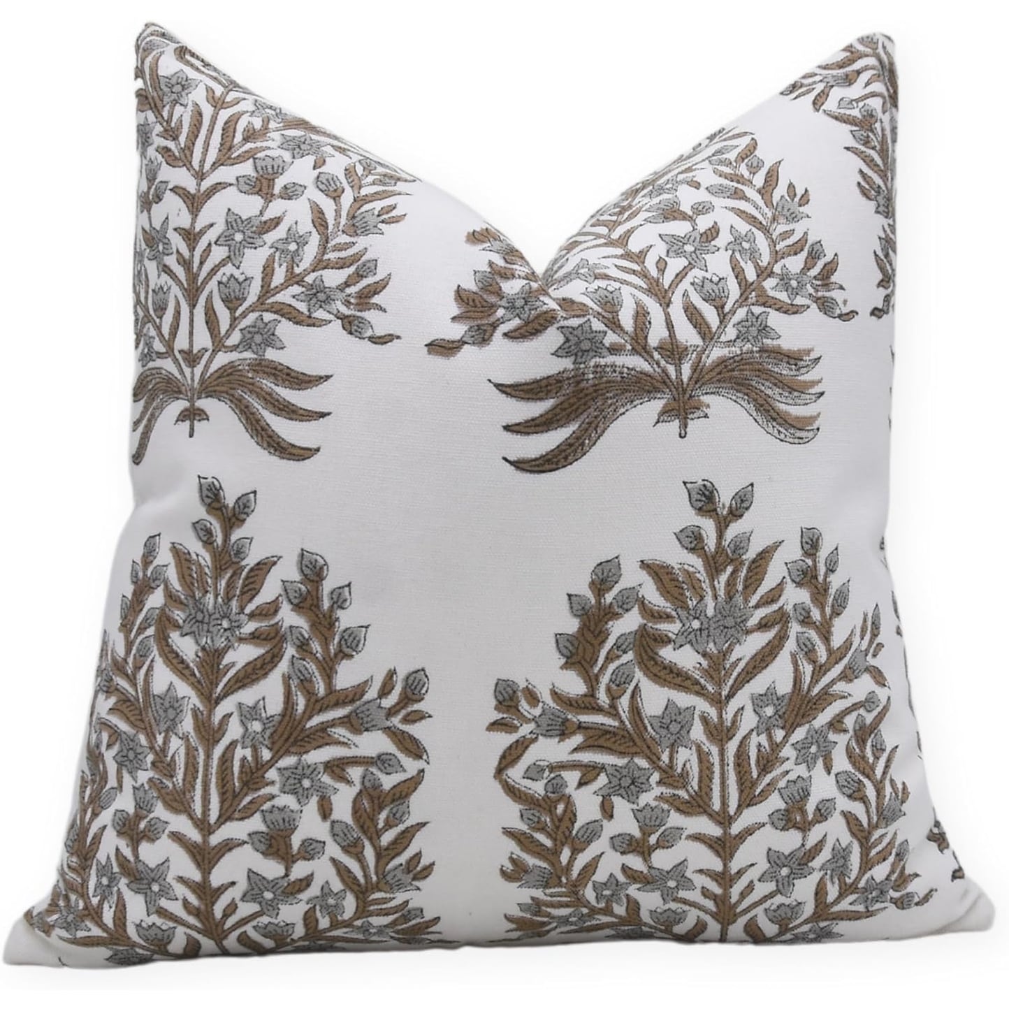 Fabdivine Cotton Cushion Cover Handmade Rustic Bedroom Accent, Vrindavan