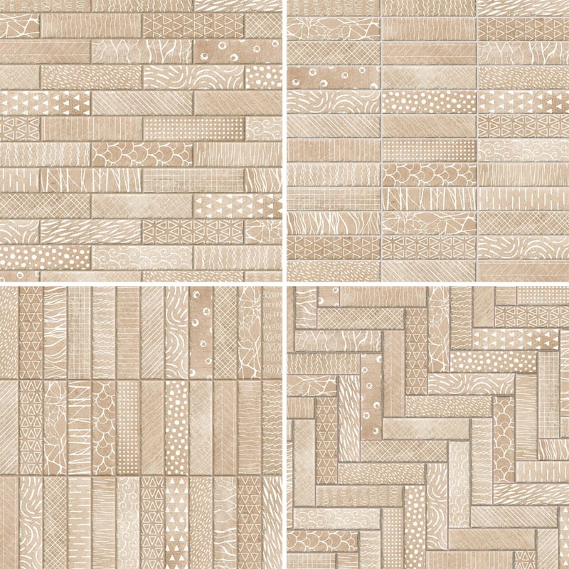 Merola Tile Atlas Brick Essence Cotto 2-3/8" x 9-3/4" Porcelain Floor and Wall Tile