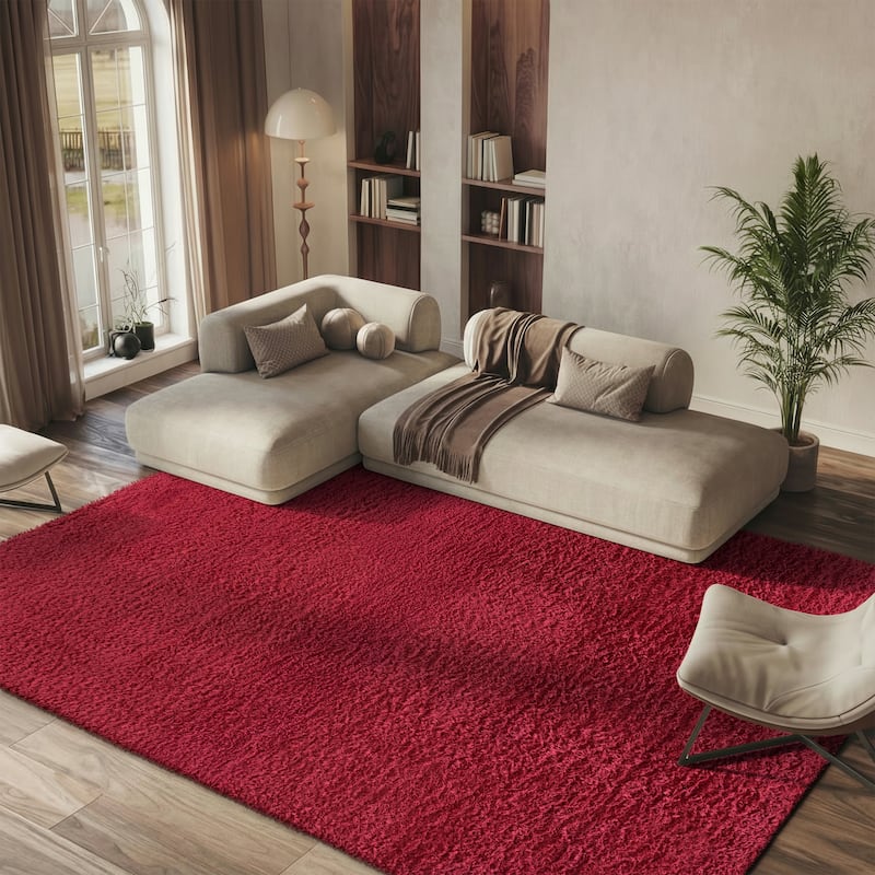 SAFAVIEH Madrid Shag Soledad Solid 2-inch Thick Rug