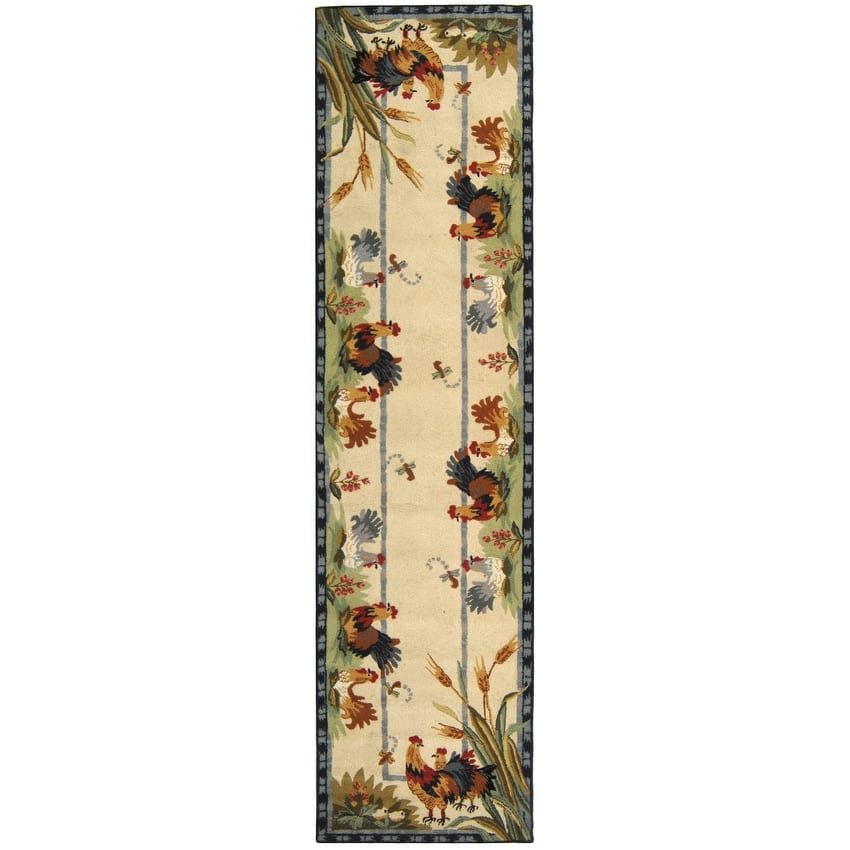 SAFAVIEH Hand-hooked Chelsea Gulzhazira Country Oriental Wool Rug