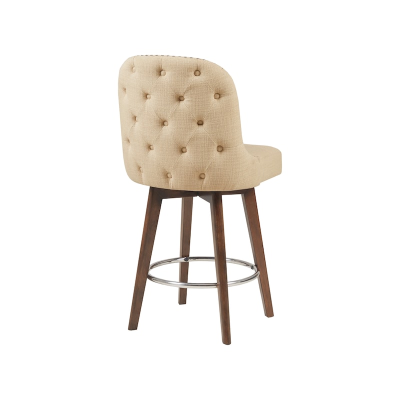 Madison Park Heyes Counter Stool with 360 degree Swivel Seat