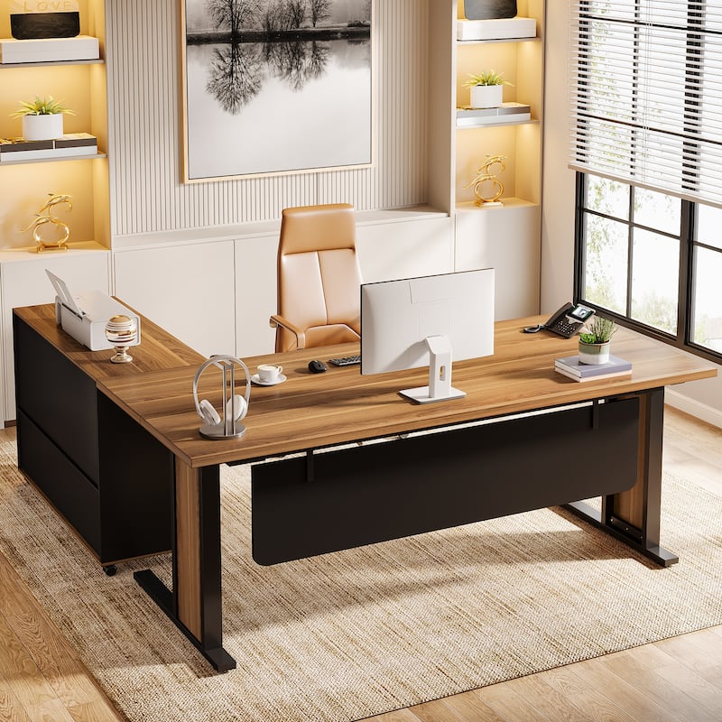 63 Inch Computer Desk, Large Executive Office Desk
