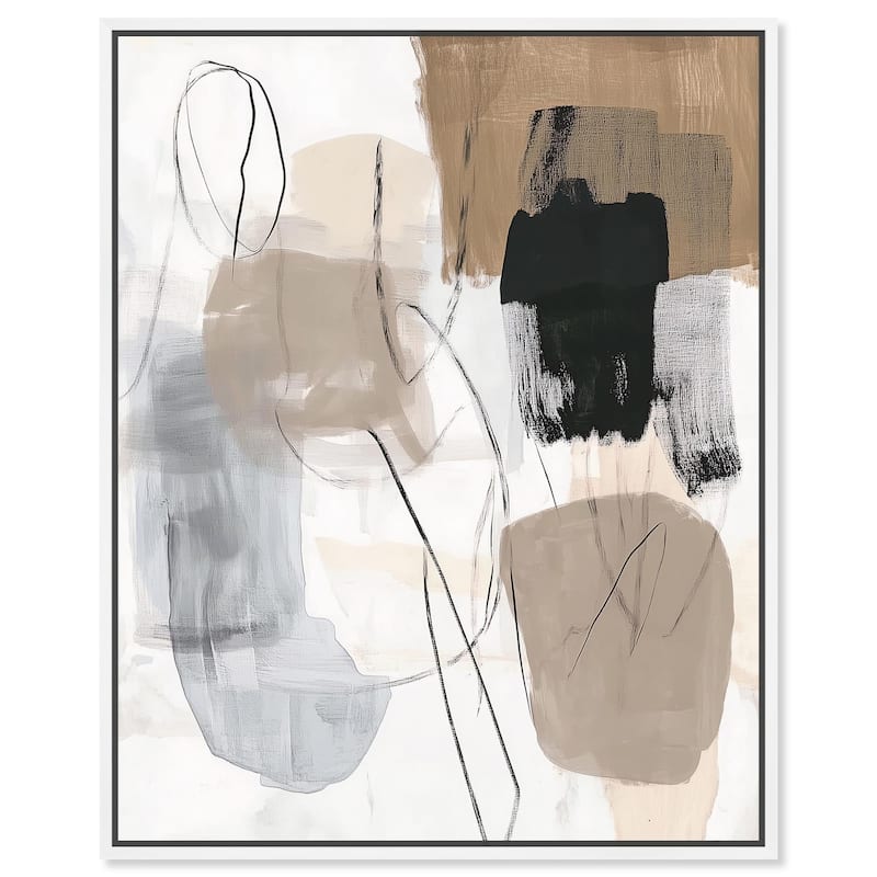 Contemporary Canvas II Canvas by Art Remedy - White - 24" x 30"