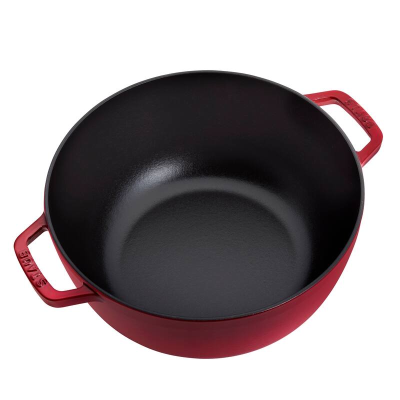 Staub Cast Iron Essential French Oven, Dutch Oven, 5-quart, serves 5-6, Made in France - 5-qt