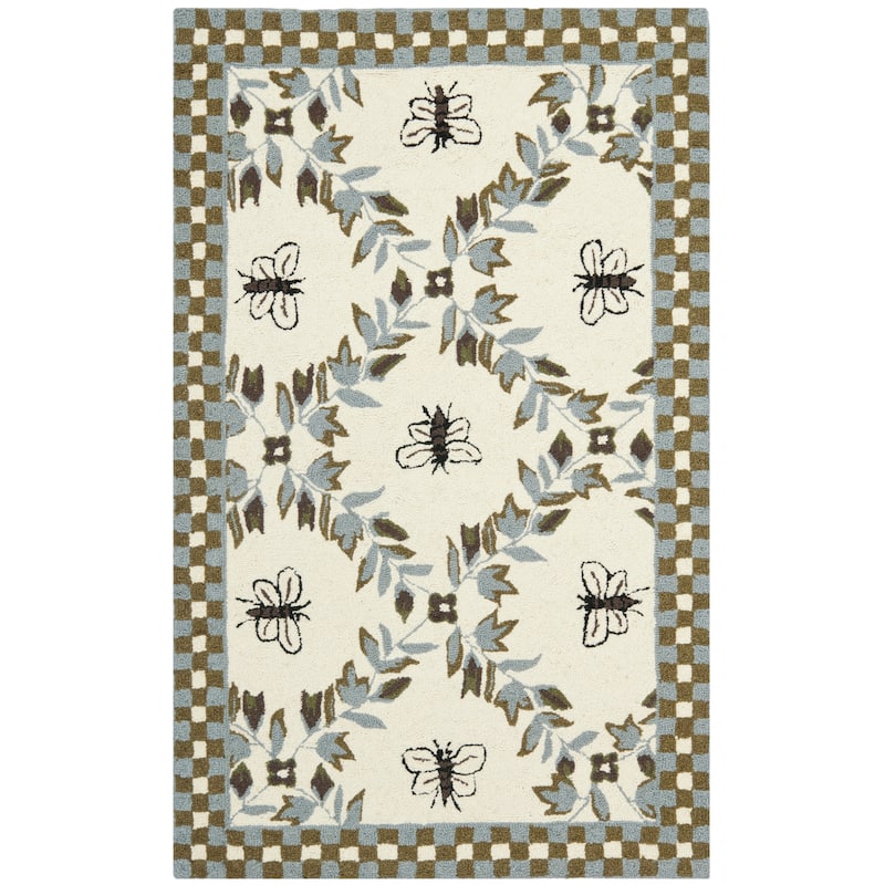 SAFAVIEH Handmade Chelsea Aubree French Country Trellis Wool Rug