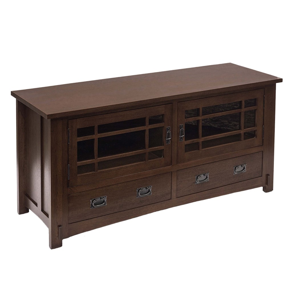 Mission Quarter Sawn Oak TV Stand - 60" - Walnut