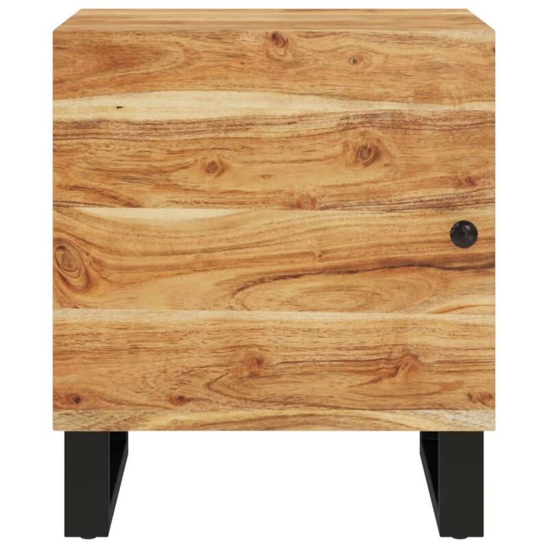 vidaXL Bedside Cabinet 15.7"x13"x18.1" Solid Wood