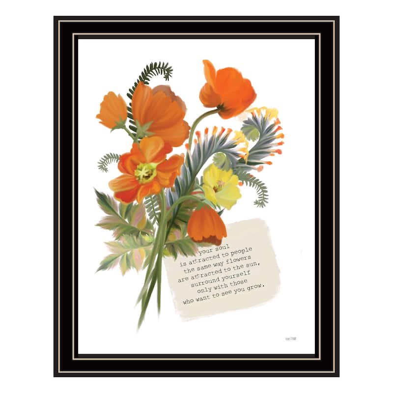 TrendyDecor4U Contemporary "See You Grow" Framed Print Wall Art