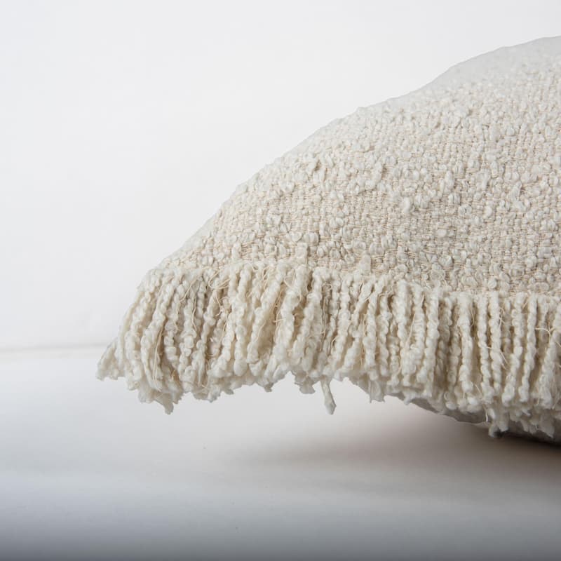 Rizzy Home Solid Modern Craft Textured Throw Pillow