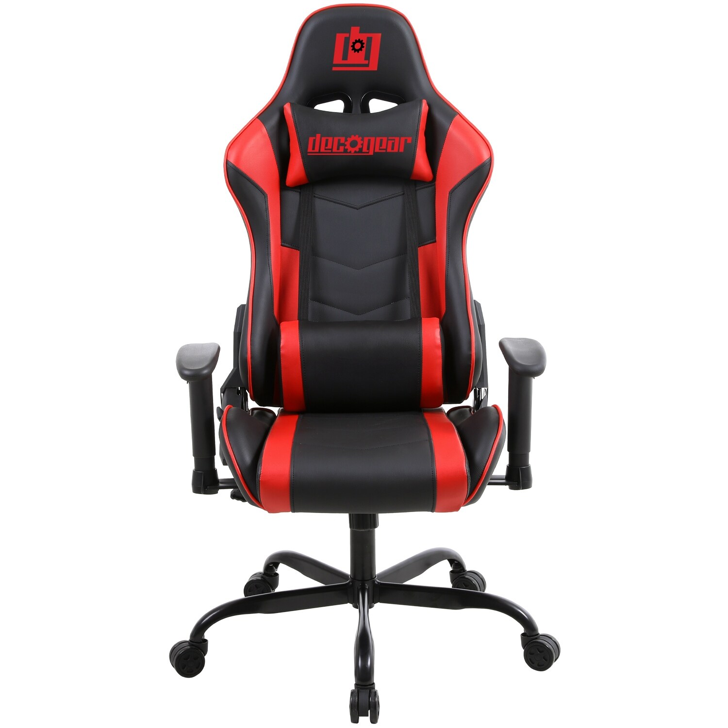 Deco Gear Ergonomic Foam Gaming Chair with Lumbar Support