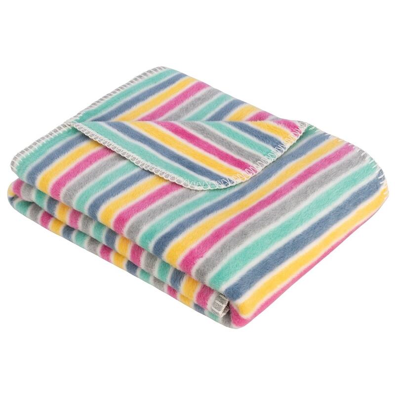 IBENA Cute Candy Rainbow Childrens Blanket - Toddler