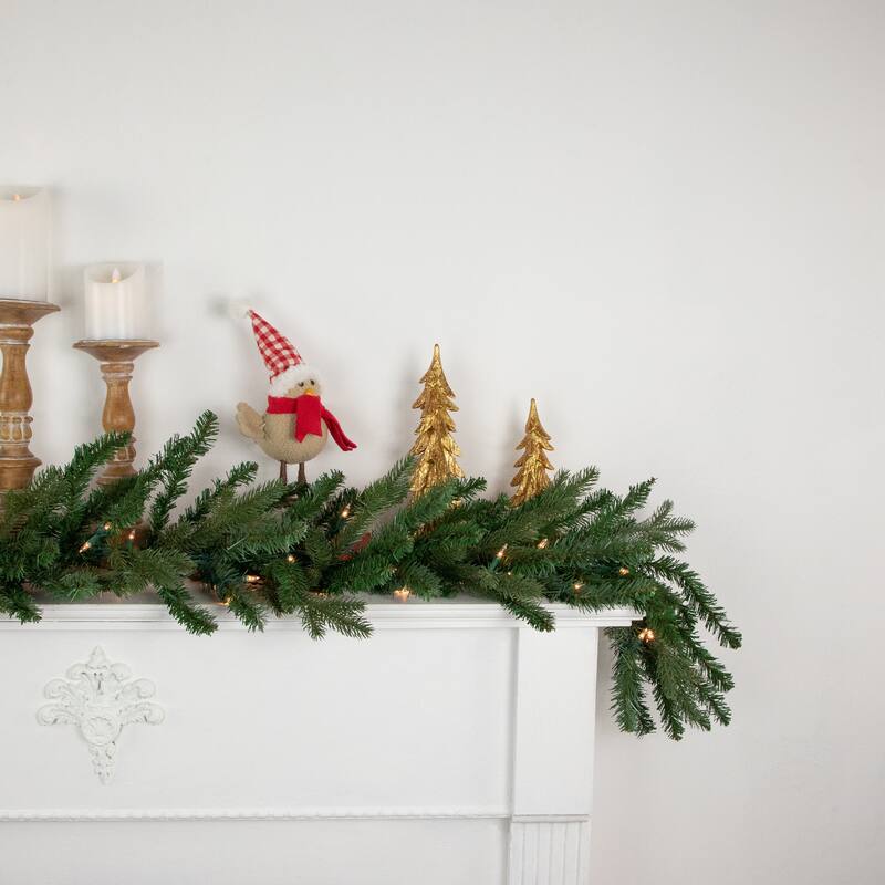 9' x 14" Grande Spruce Artificial Christmas Garland, Clear Lights