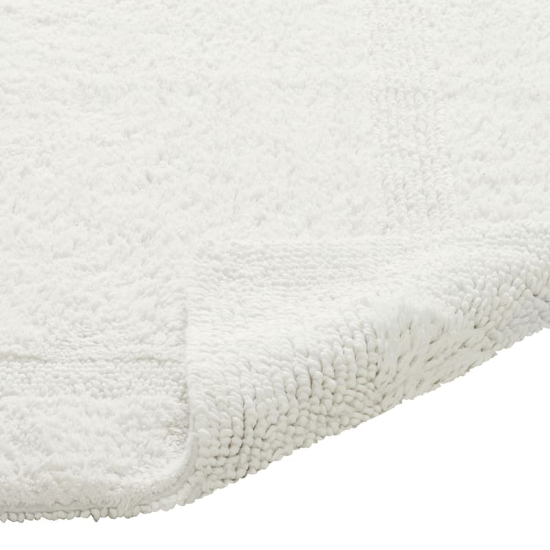 Better Trends Bath Rugs 100% Cotton Reversible Highly Water Absorbent Bathroom Rug for Shower, Sink, Bath Mats - Lux Collection