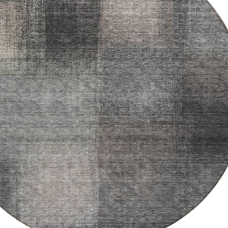 HomeRoots Abstract Transitional Rectangle Outdoor Rug