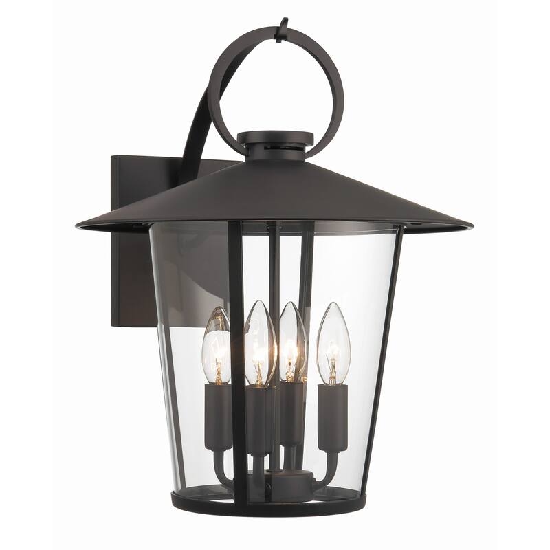 Crystorama Lighting Group AND-9202-CL Andover 4 Light 17" Tall Wall - Matte Black