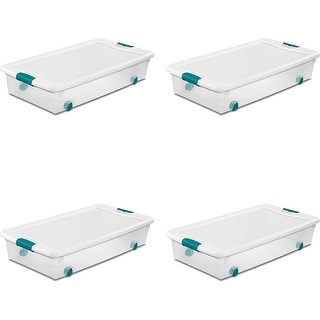 Superio Wheeled Clear Storage Container with Lid - 60 qt - On Sale - Bed  Bath & Beyond - 36087079