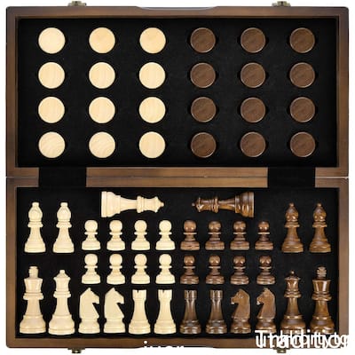 Folding Portable Travel Unique Chess set - 2*15*15inch