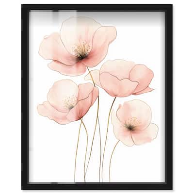Pink Petal light Shadowbox by Art Remedy