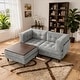 preview thumbnail 73 of 146, Madison Oversized Upholstered Corduroy Modular Sectional Sofa