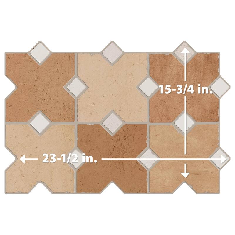 Merola Tile Ruanes Cotto 15-3/4" x 23-5/8" Porcelain Floor and Wall Tile - Pallet (20 Tiles)