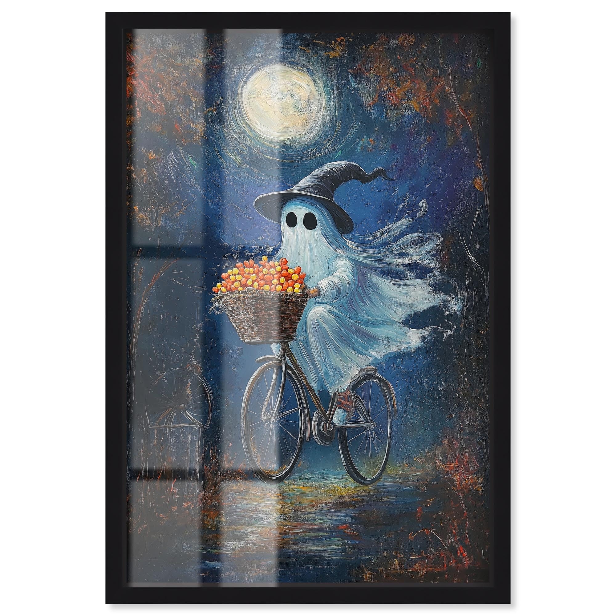 Ghost Rider Halloween Art Decor Shadowbox Print by Art Remedy