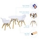 preview thumbnail 5 of 3, 3 Piece Kids Modern Round Table Chair Set - 23.5" x 23.5" x 20" (L x W x H)