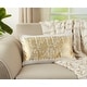 preview thumbnail 1 of 8, Metallic Banded Design Pillow