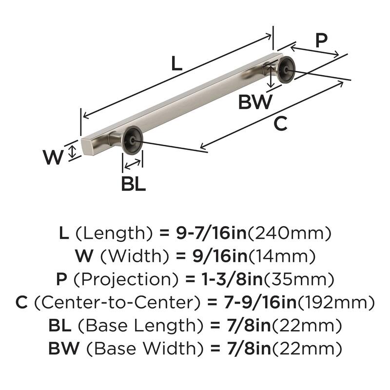 Amerock Everett Kitchen Cabinet Pull Handle