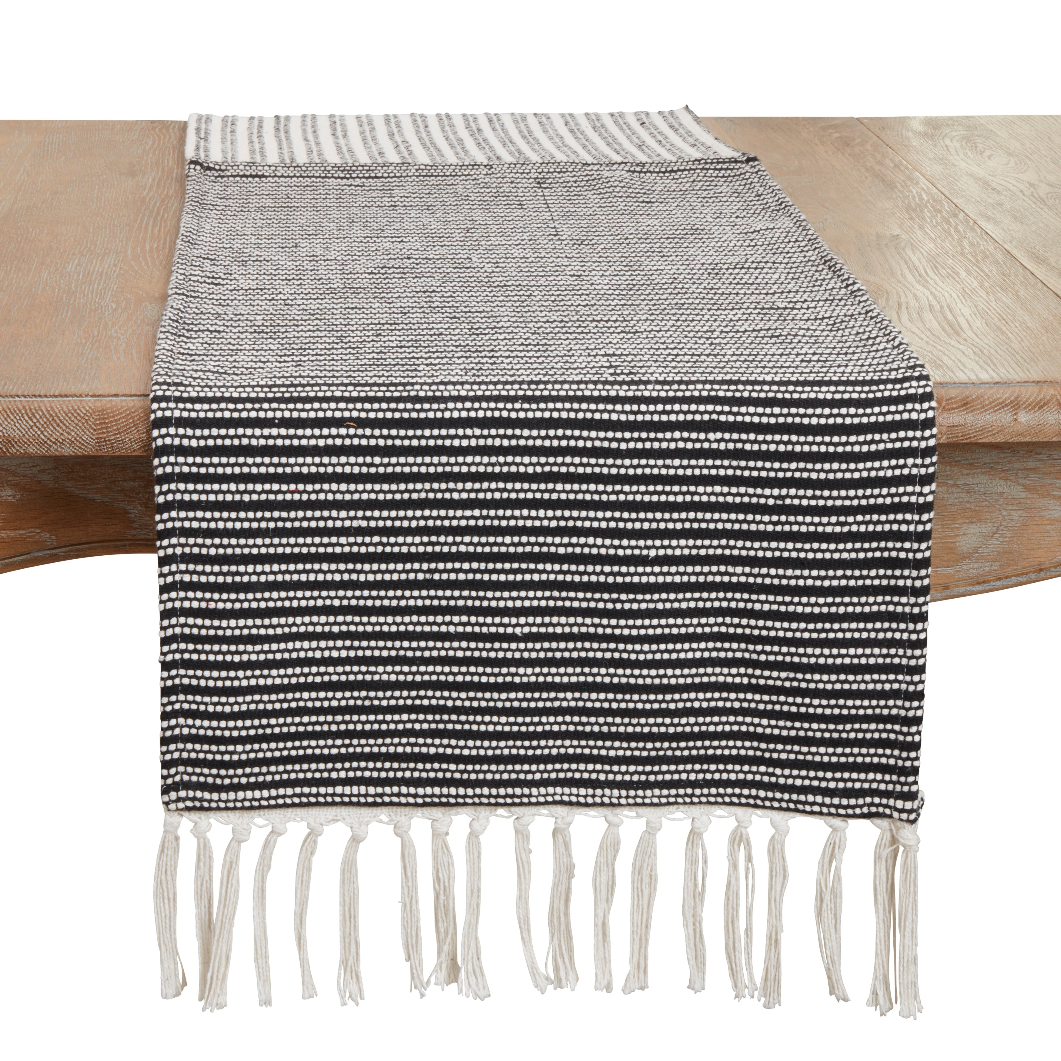 Duo-Tone Stripe Table Runner - 16"x72"
