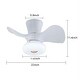 preview thumbnail 9 of 13, Blue Reversible Flush Mount Ceiling Fan Light with Remote