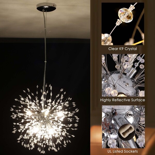 Starburst crystal chandelier cheap