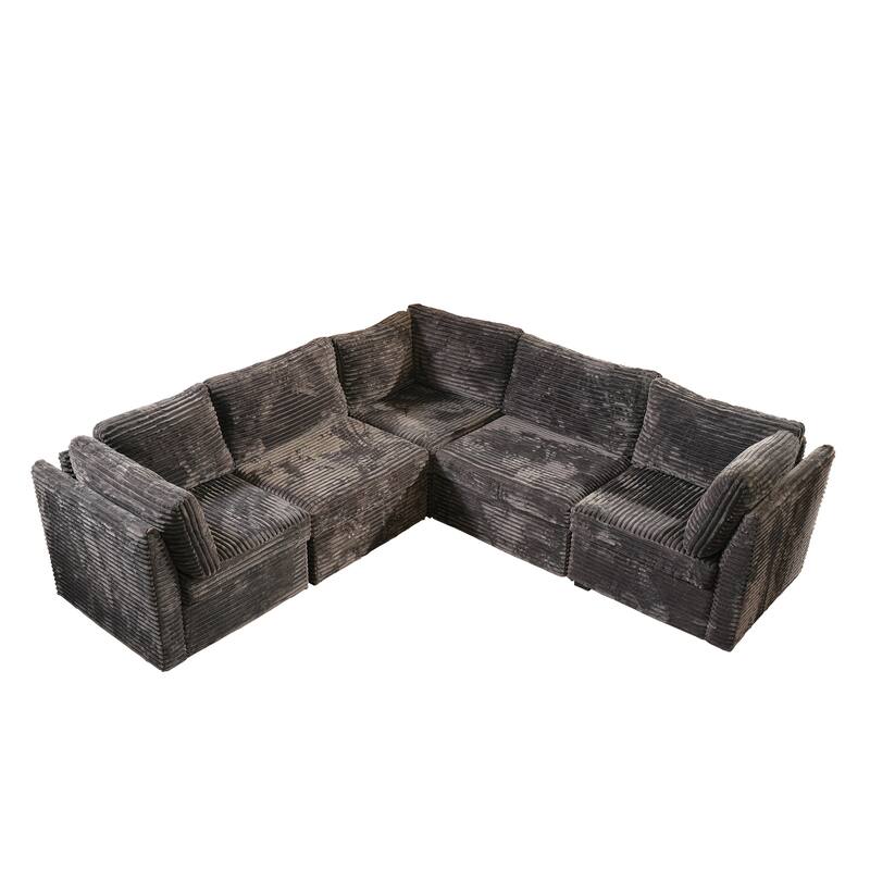 OVIOS Lazy Living L-Shaped Sofa