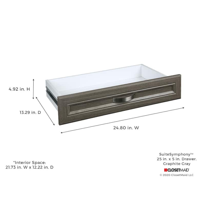 ClosetMaid SuiteSymphony 25-inch Wide x 5-inch High Drawer