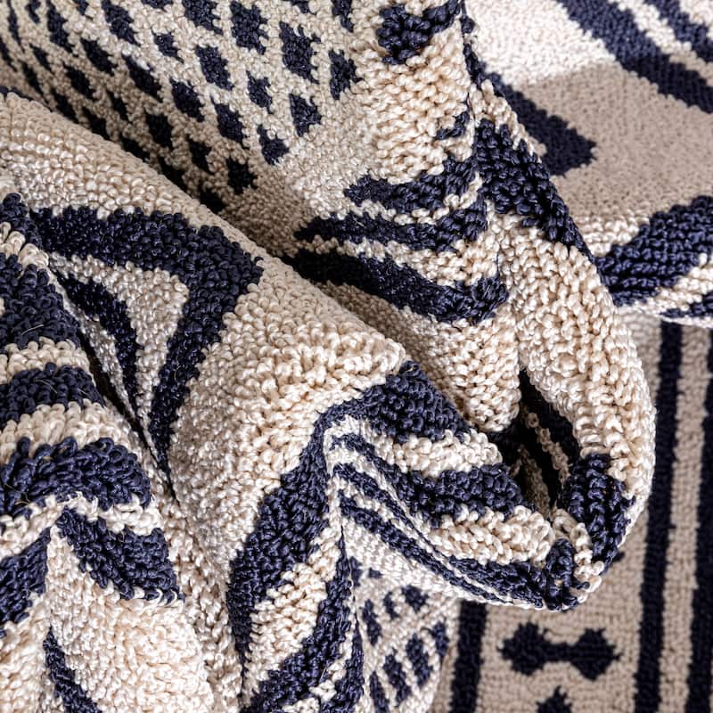 Well Woven Loop De Loop Cruce Geometric Tribal Area Rug