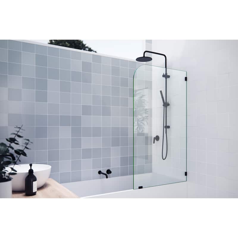 Glass Warehouse B-F-RAD-30 Solaris 58-1/4" High x 30" Wide Fixed