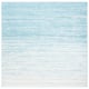 SAFAVIEH Adirondack Vera Modern Ombre Distressed Stripe Area Rug - 6'7" Square - Aqua/Ivory
