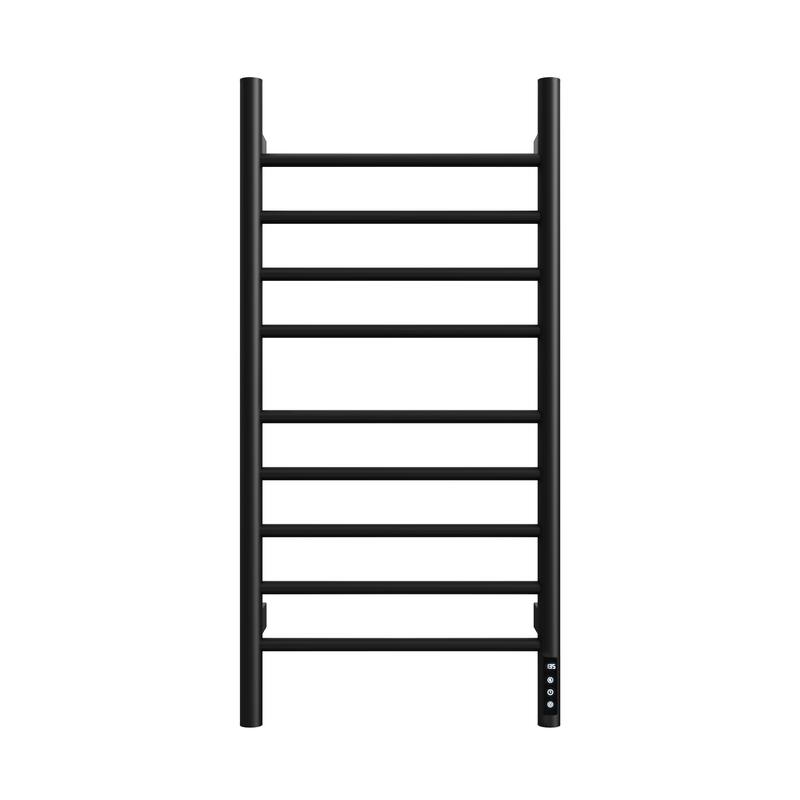 Wall Mounted Heated Towel Rack for Bathroom - Black