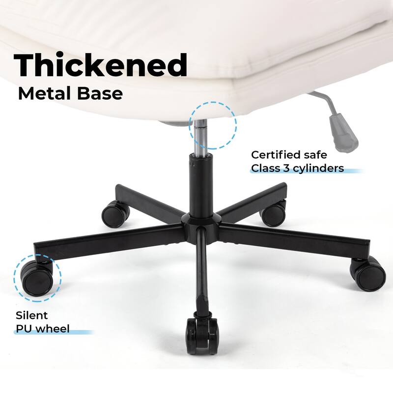 Larger Size 360 Swivel Home Office Desk Chair with Wheels