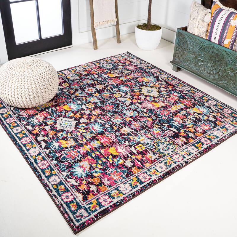 JONATHAN Y Traditional Persian Boho Floral Area Rug