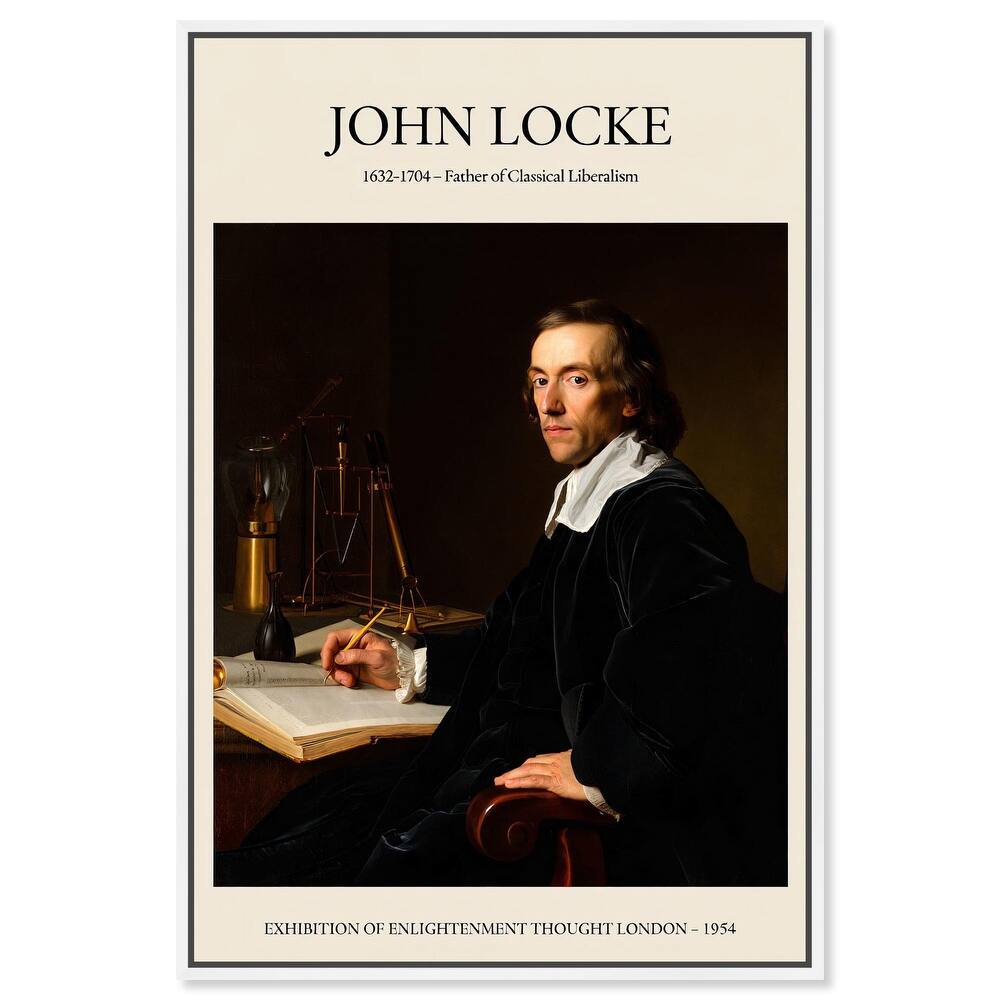 Father of Liberalism Depicted Canvas by Art Remedy