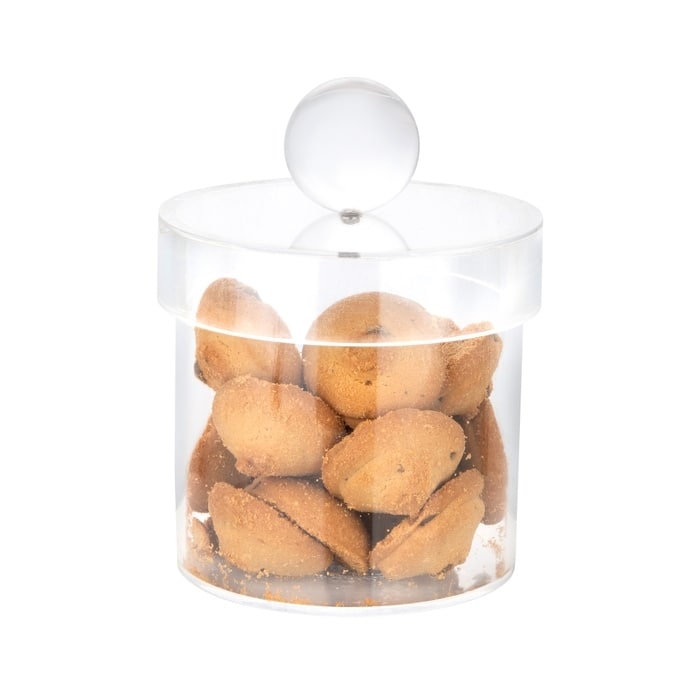 Acrylic Canister with Clear Ball Knob (3 sizes)