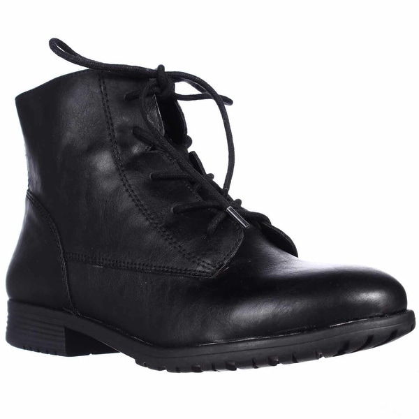 SC35 Qwinn Lace-Up Ankle Boots, Black