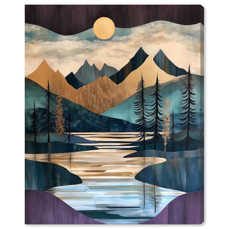 Secrets of the Lake III Canvas by Art Remedy, Gallery Wrapped - 30" x 36"