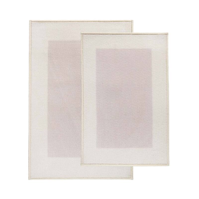 Solid Washable Non-Slip Backing 2 Piece Bath Rug Set by Superior