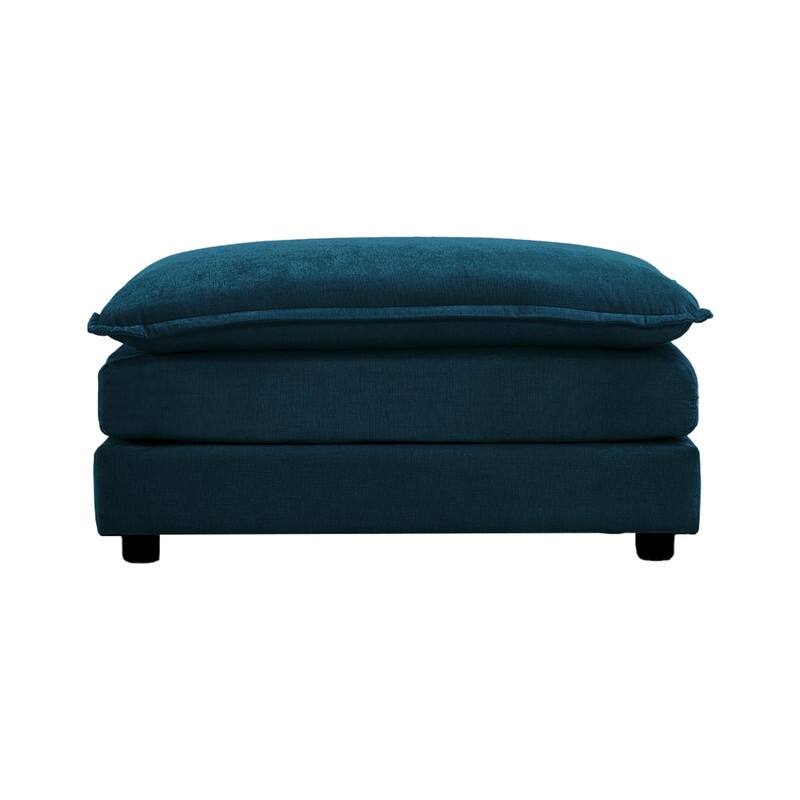 Modern Accent Chair with Ottoman, Living Room Club Chair Chenille Upholstered Armchair , Reading Chair for Bedroom