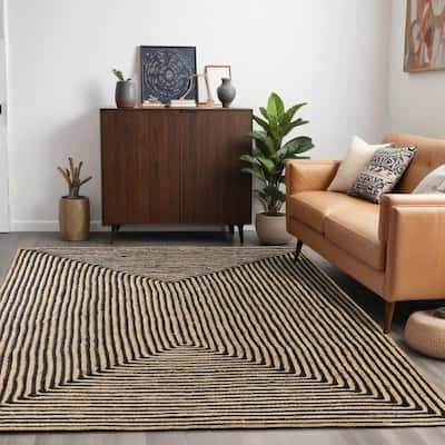 Superior Braided Jute Reversible Indoor/Outdoor Area Rug