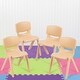 preview thumbnail 14 of 20, 4 Pack Plastic Stackable K-2 School Chair with 13.25"H Seat - 15.75"D x 14.5"W x 23.25"H Natural
