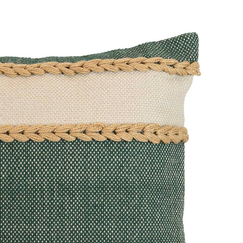 Foreside Home & Garden 20x20 In/Outdoor Wide Stripe Filled Pillow - 20 x 20 x 5"