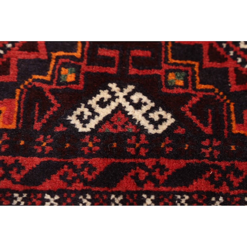 ECARPETGALLERY Hand-knotted Teimani Red Wool Rug - 3'7 x 6'4