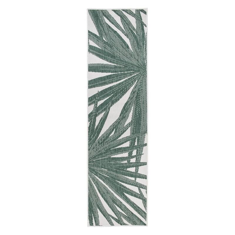 World Rug Gallery Tropical Nature Inspired Indoor/Outdoor Area Rug